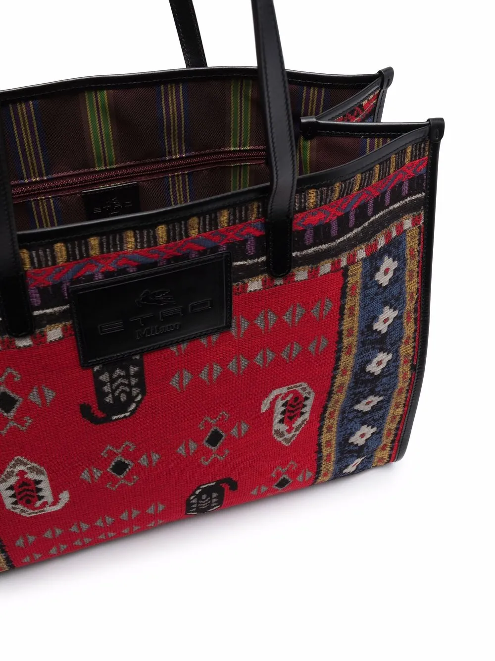 фото Etro сумка-тоут с жаккардовым узором
