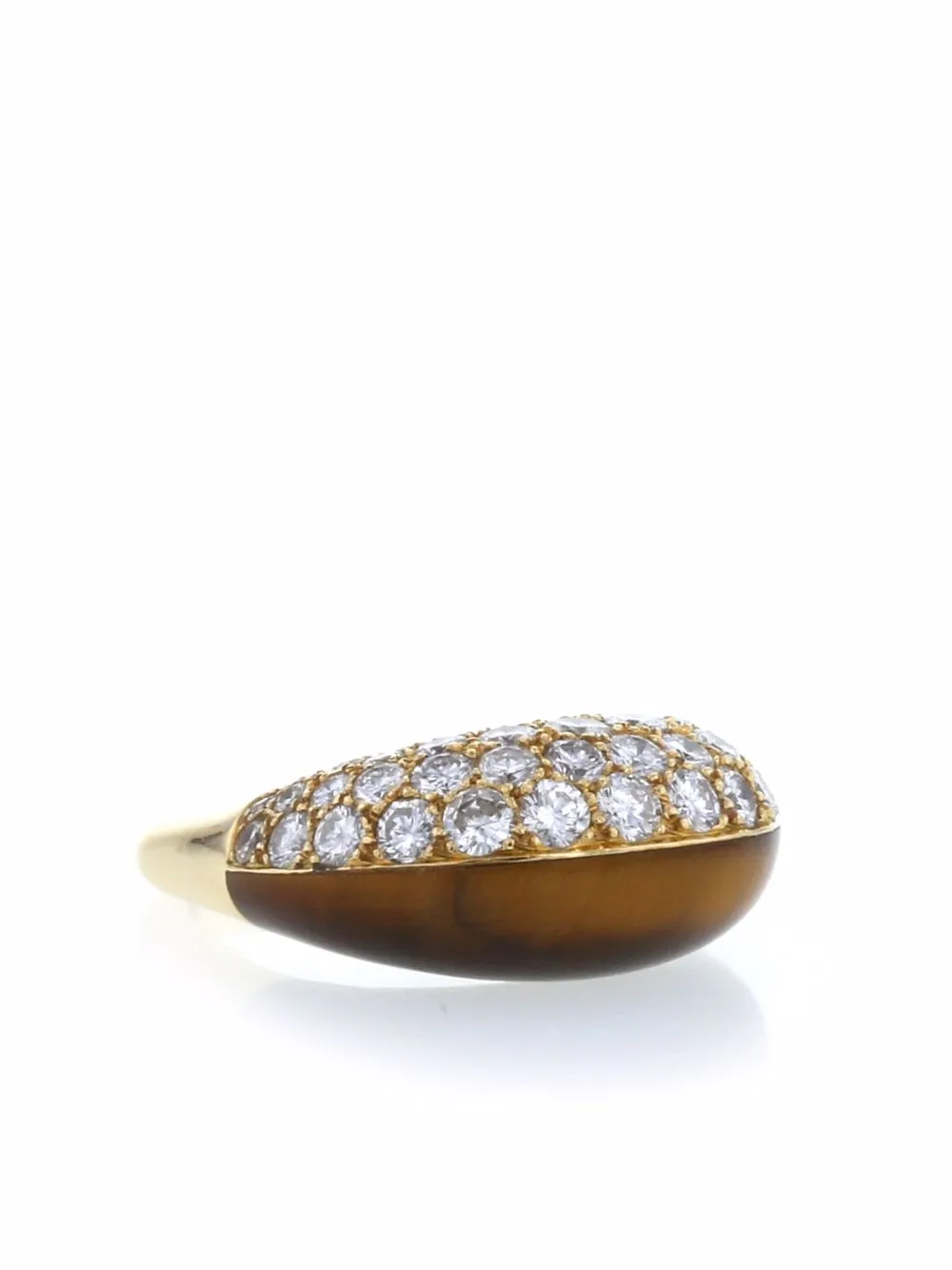 фото Mauboussin кольцо geometric maubousson 1970-х годов из желтого золота