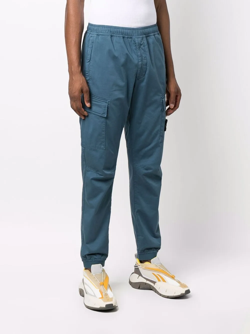 фото Stone island брюки карго с нашивкой-логотипом