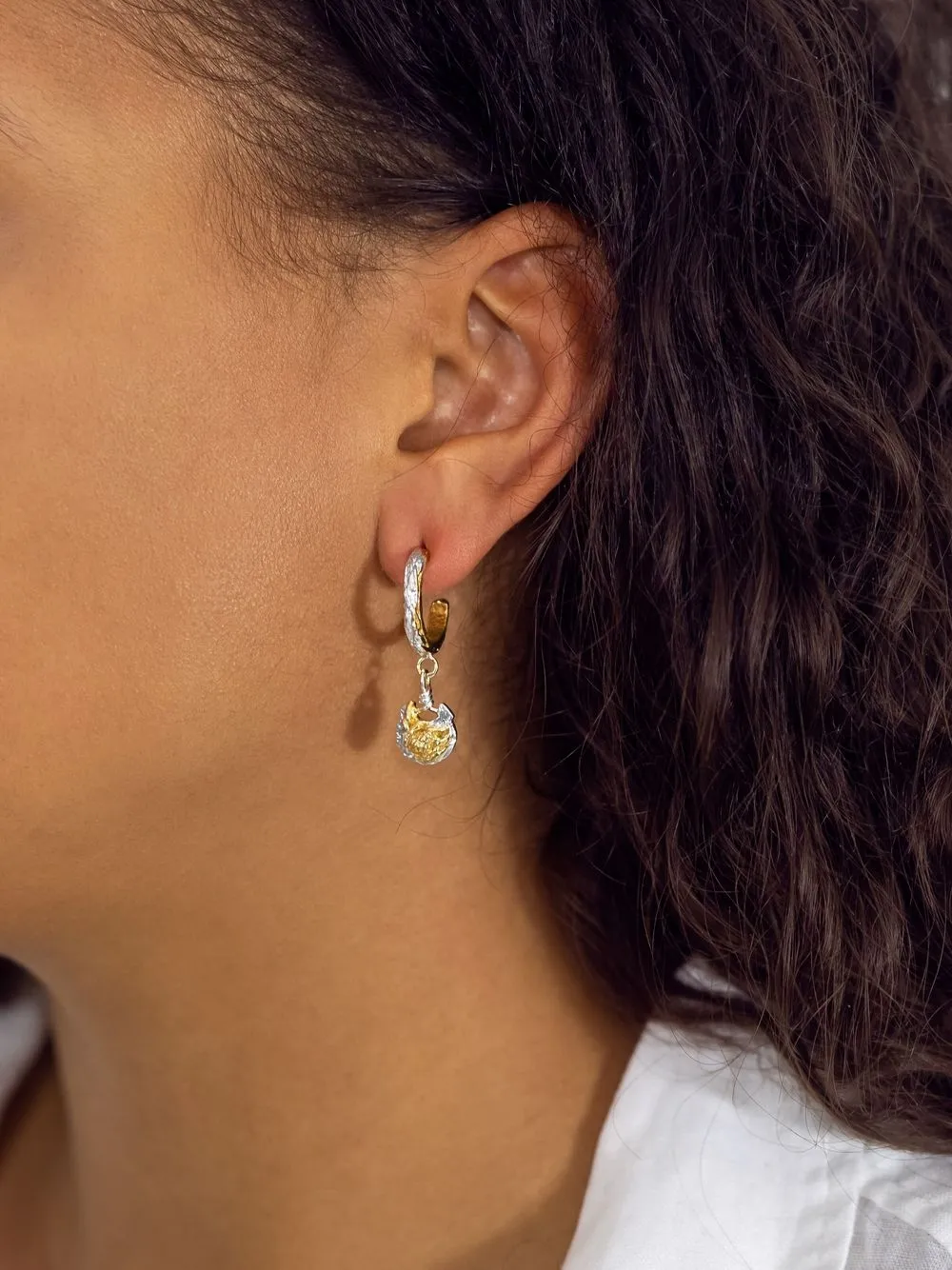 фото Katherine alexandra brunacci серьги-кольца shell