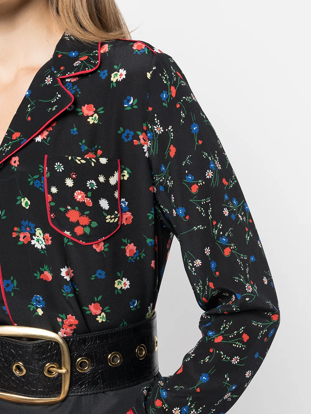 фото Red valentino рубашка с принтом