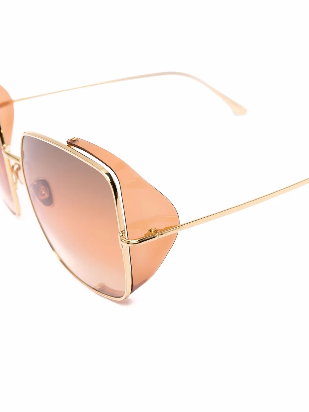 фото Tom ford eyewear затемненные солнцезащитные очки toby в квадратной оправе