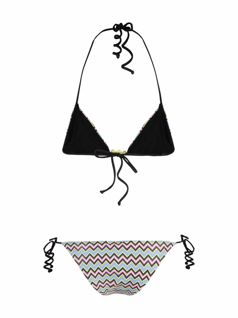 Missoni Zig Zag Print Bikini Set Farfetch