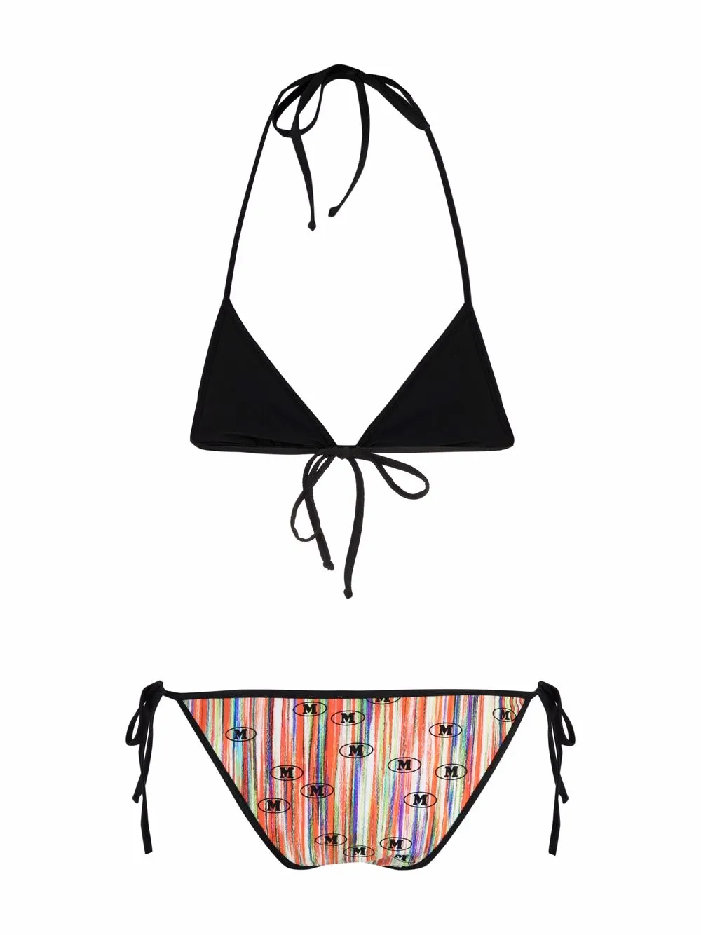 Missoni Striped Print Bikini Set Farfetch