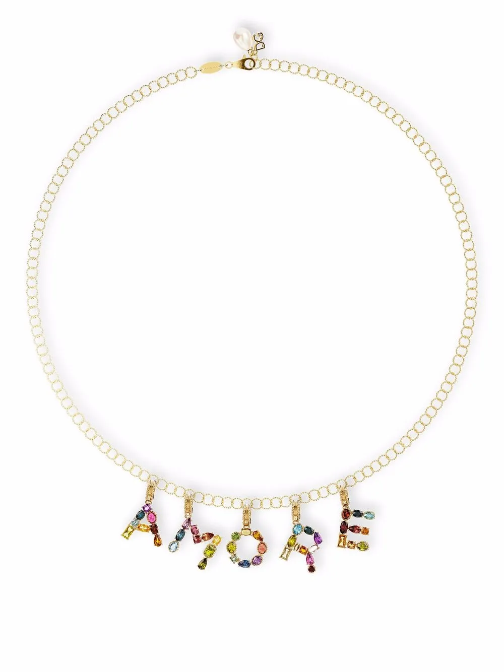 фото Dolce & gabbana подвеска rainbow alphabet d из желтого золота