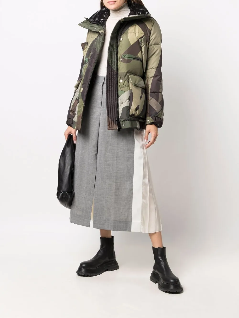 фото Sacai юбка строгого кроя