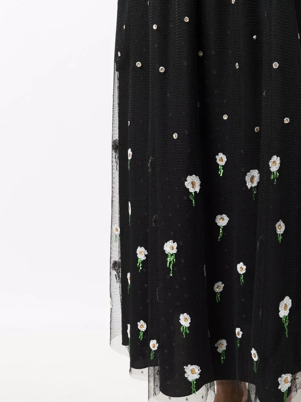 фото Red valentino брюки с завышенной талией и вышивкой