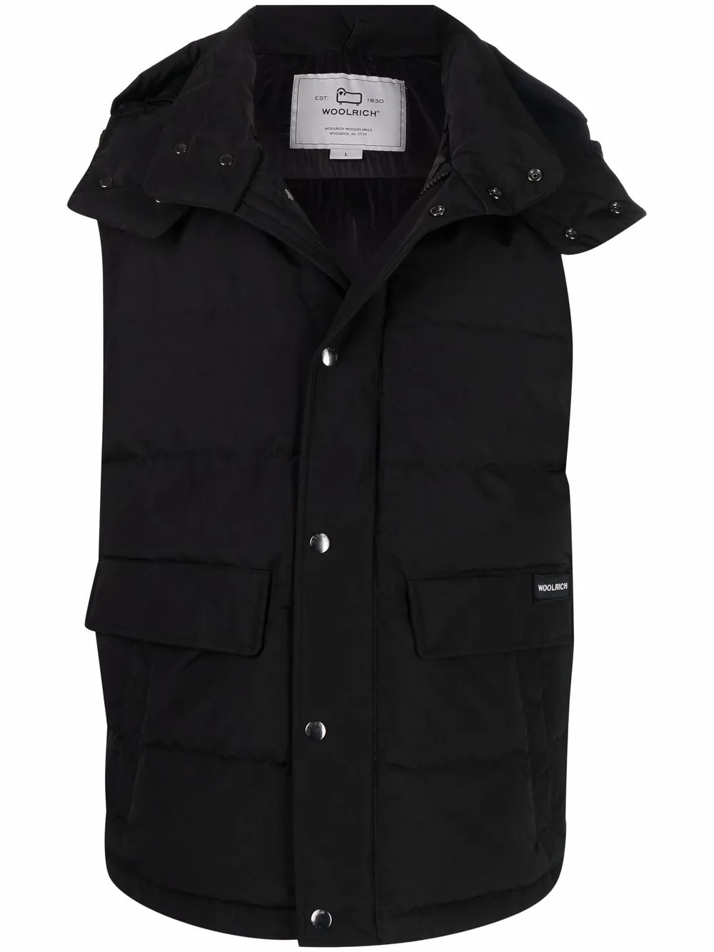 фото Woolrich жилет aleutian со съемным капюшоном