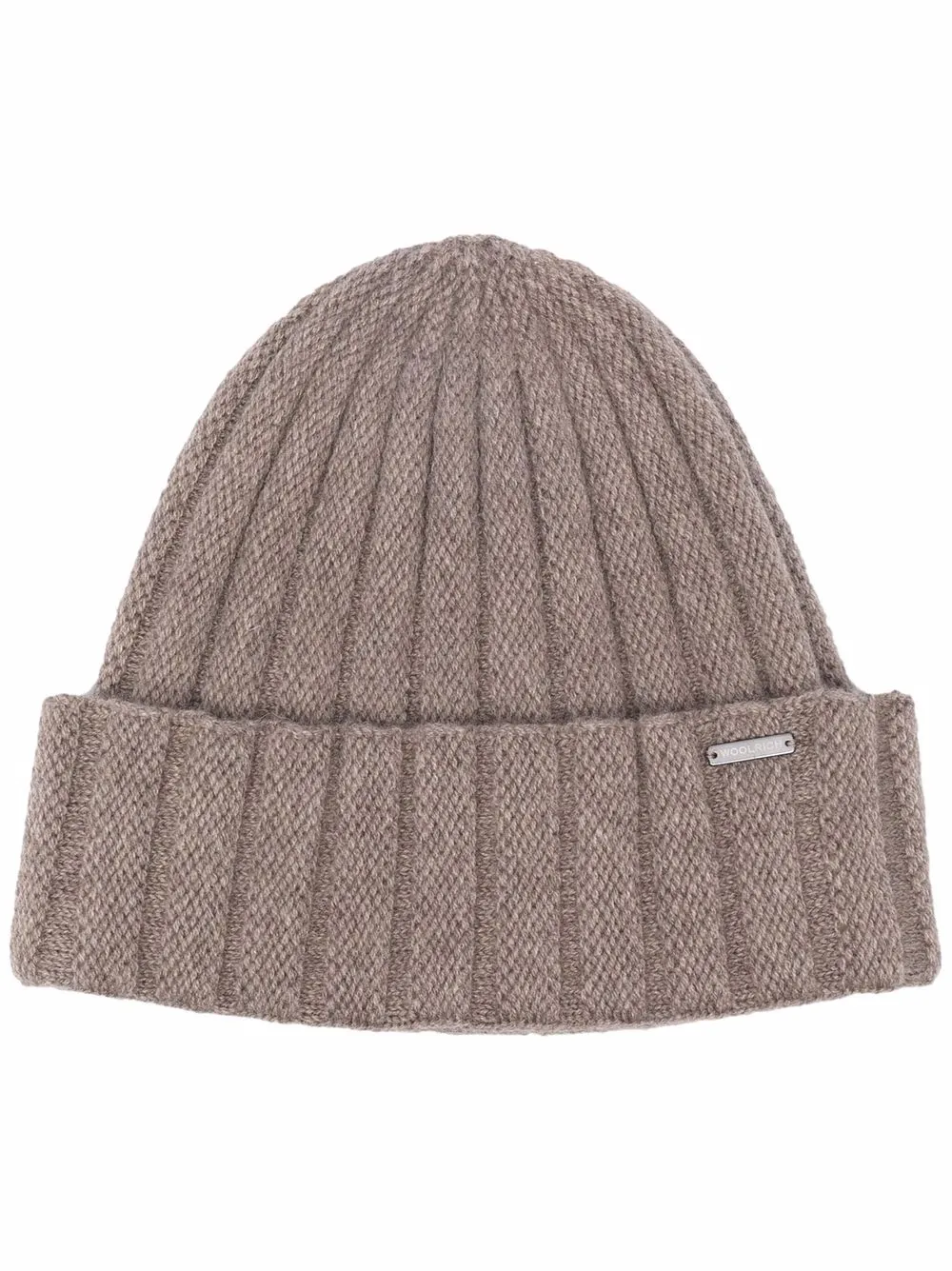 фото Woolrich кашемировая шапка бини в рубчик
