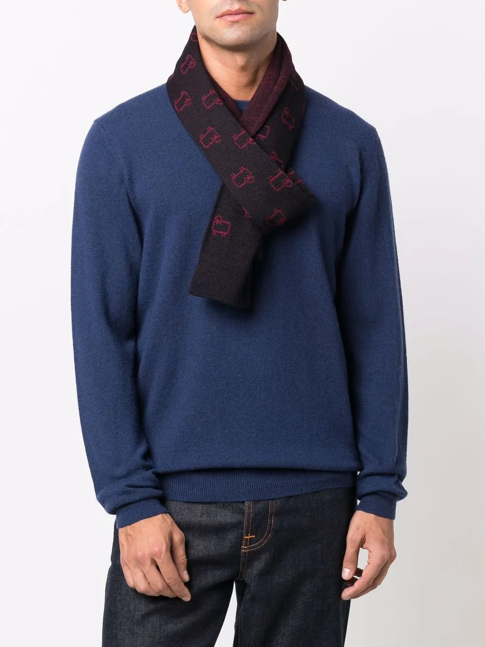 фото Woolrich шарф с жаккардовым логотипом