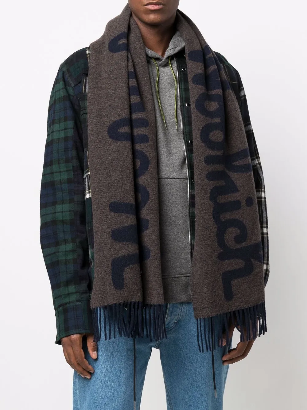 фото Woolrich шарф с логотипом
