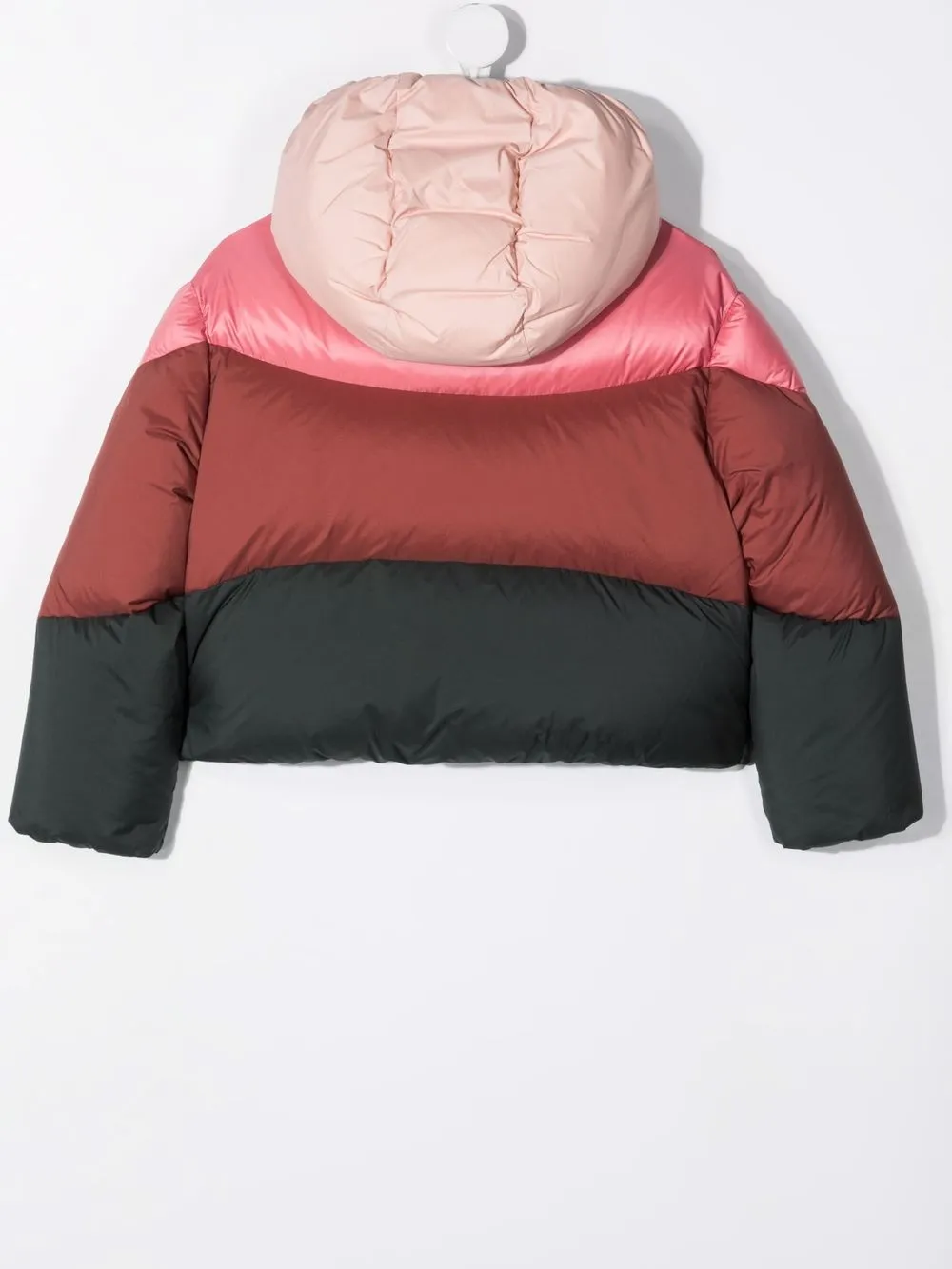 фото Moncler enfant пуховик в стиле колор-блок