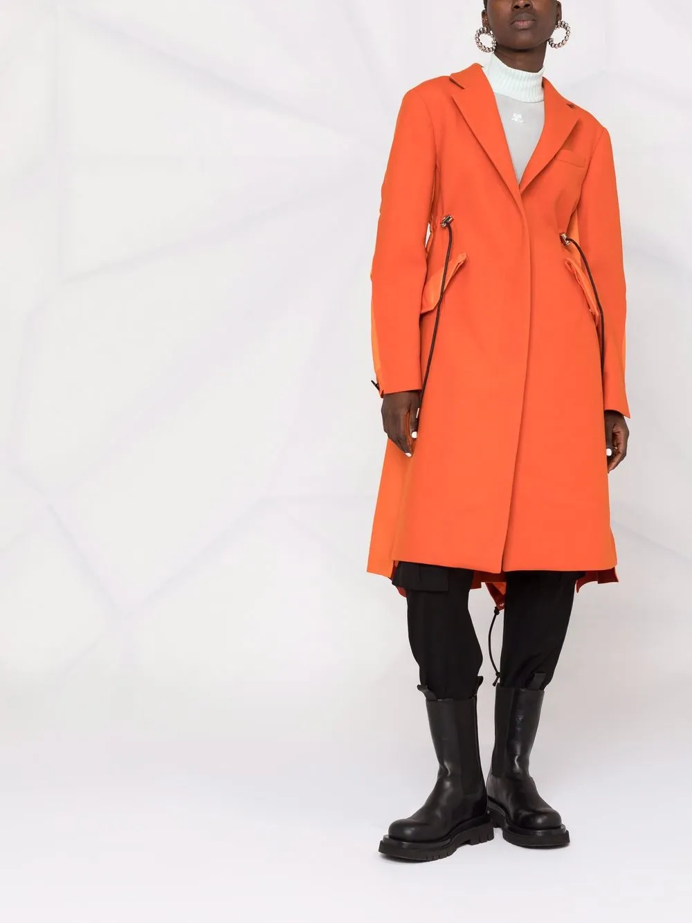 фото Sacai пальто с кулиской