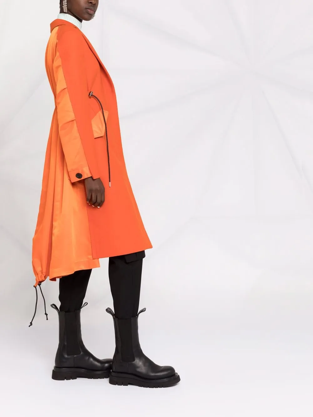 фото Sacai пальто с кулиской