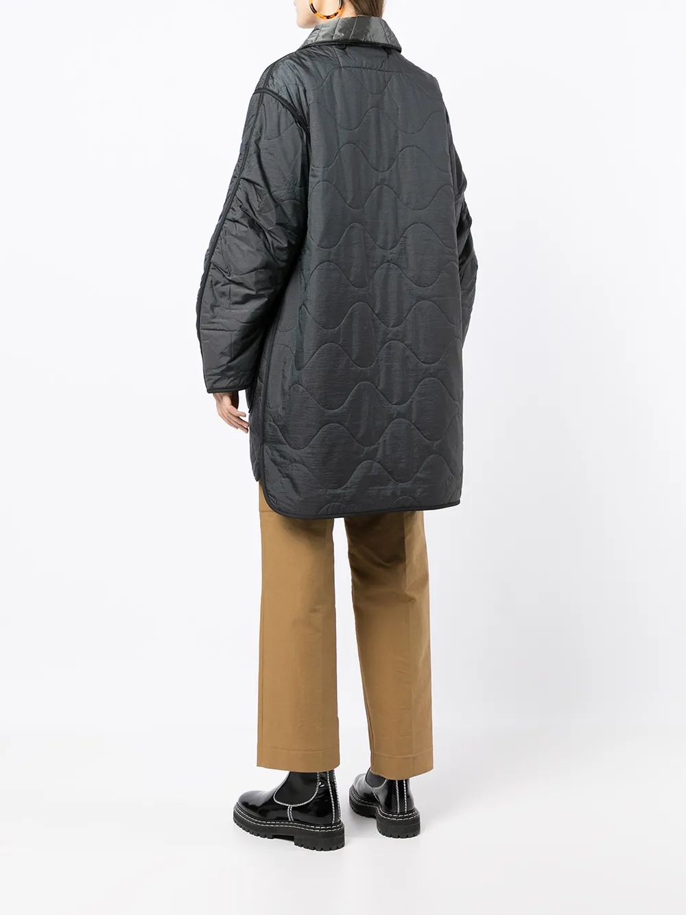 фото Marfa stance стеганое однобортное пальто