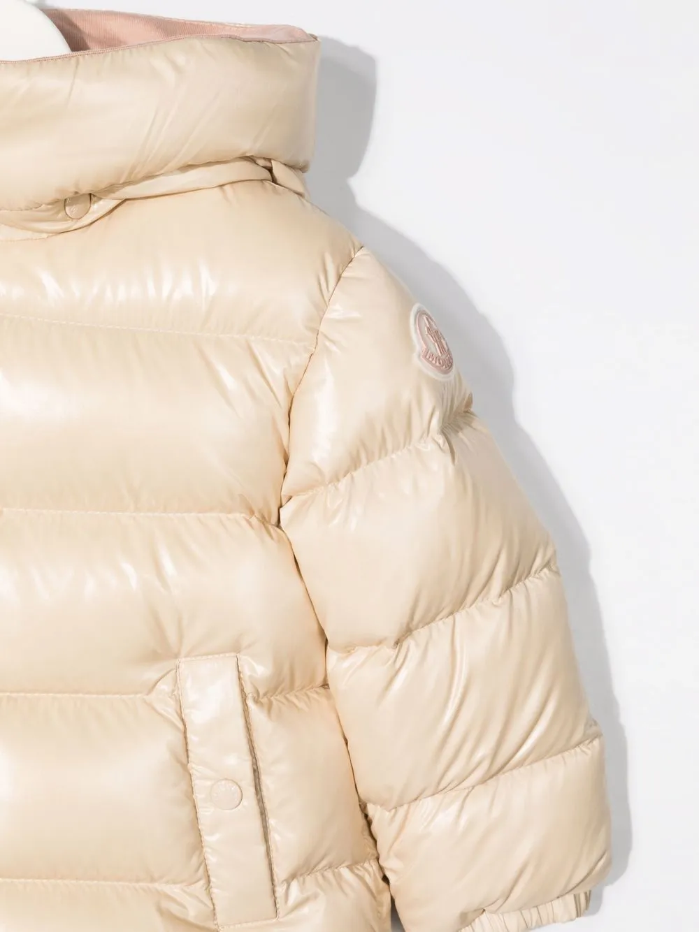 фото Moncler enfant пуховик selen с капюшоном