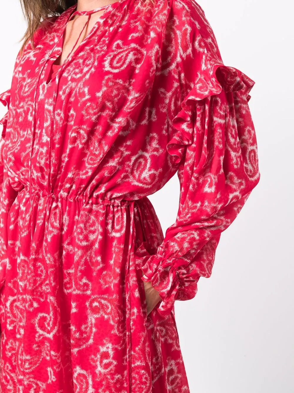 фото Msgm платье макси с геометричным узором