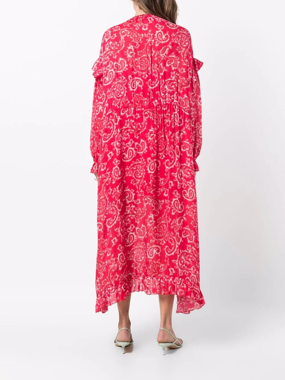 фото Msgm платье макси с геометричным узором