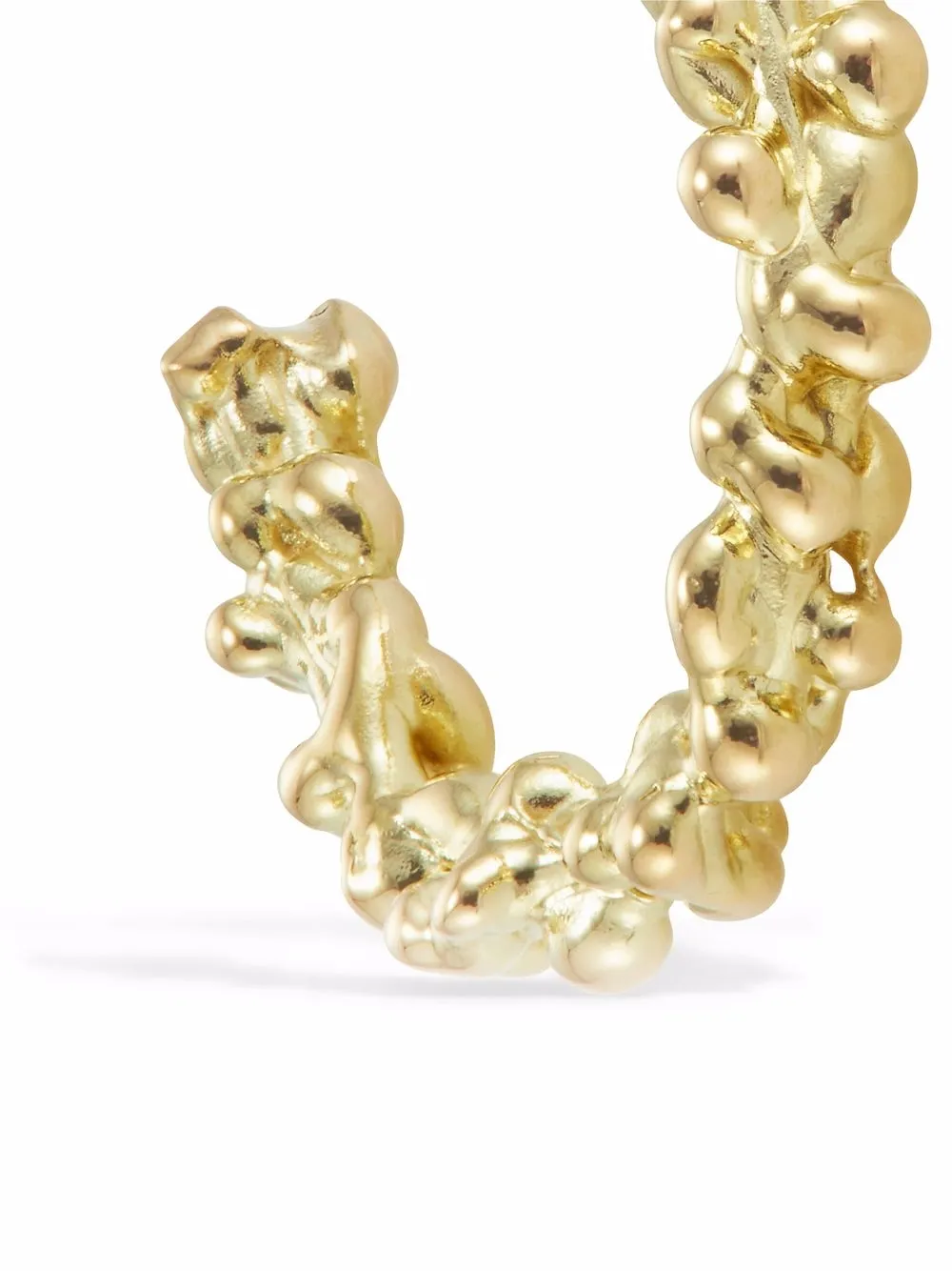 фото Clio saskia серьги-кольца seaweed caviar из желтого золота