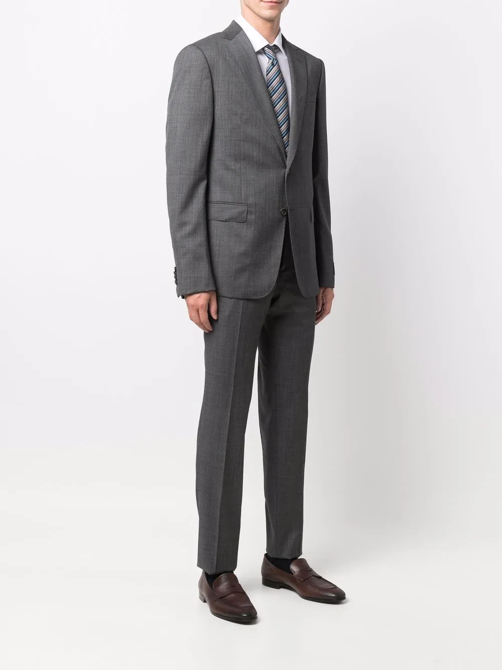 фото Z zegna шерстяной костюм в клетку