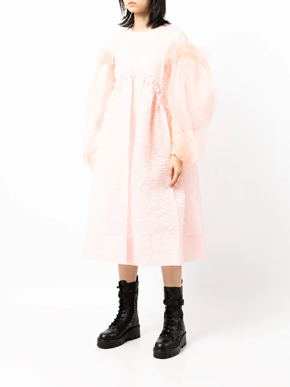фото Simone rocha платье с рукавами из тюля