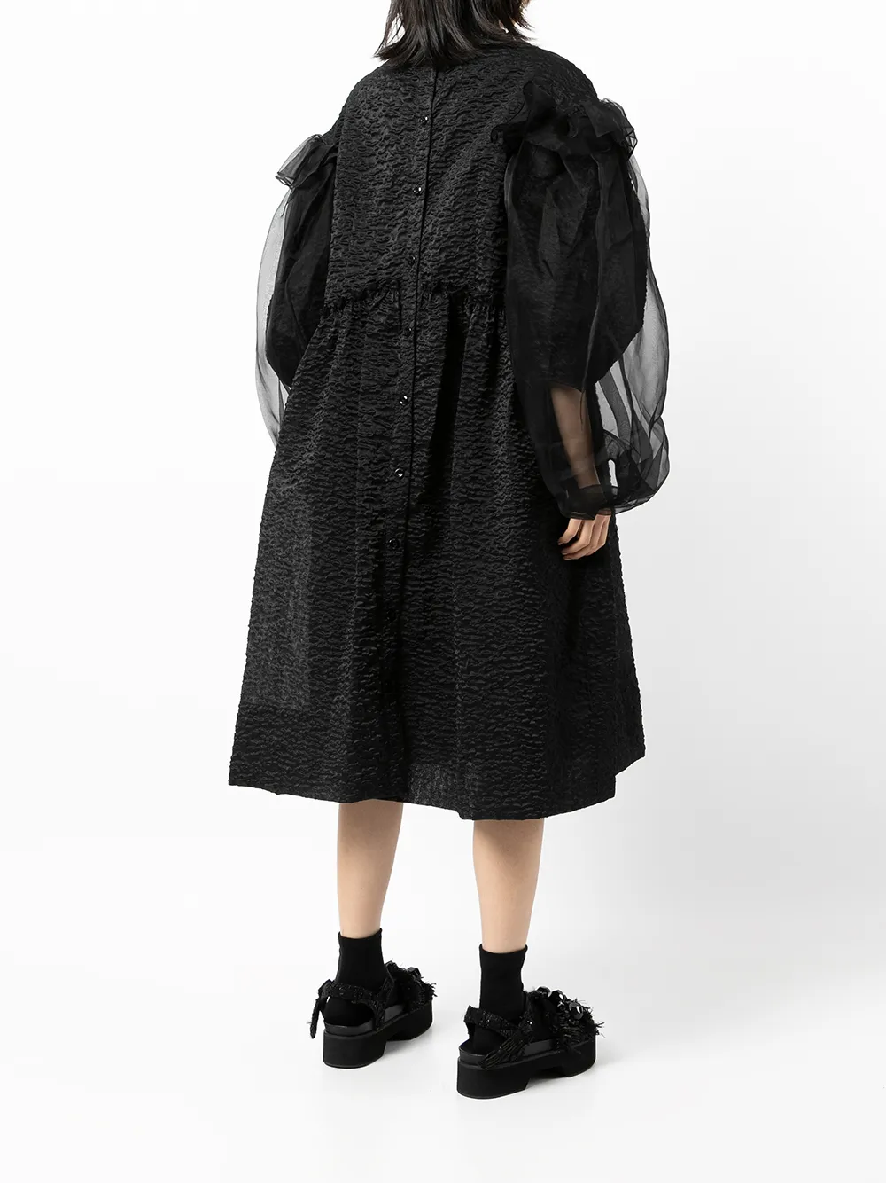 фото Simone rocha платье с декорированным вырезом