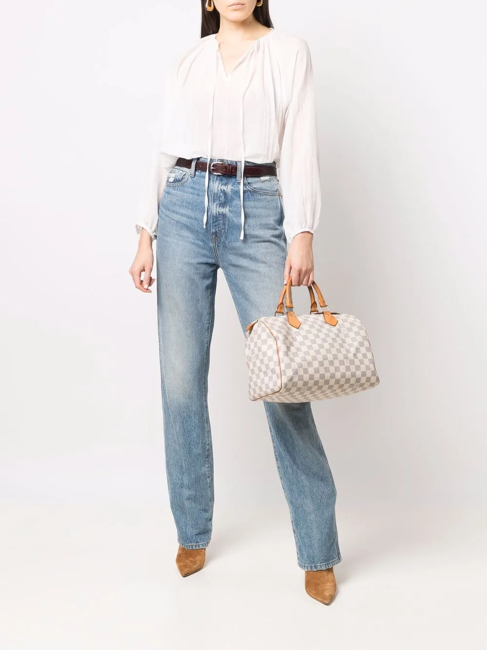 фото Louis vuitton сумка damier azur speedy 30 pre-owned