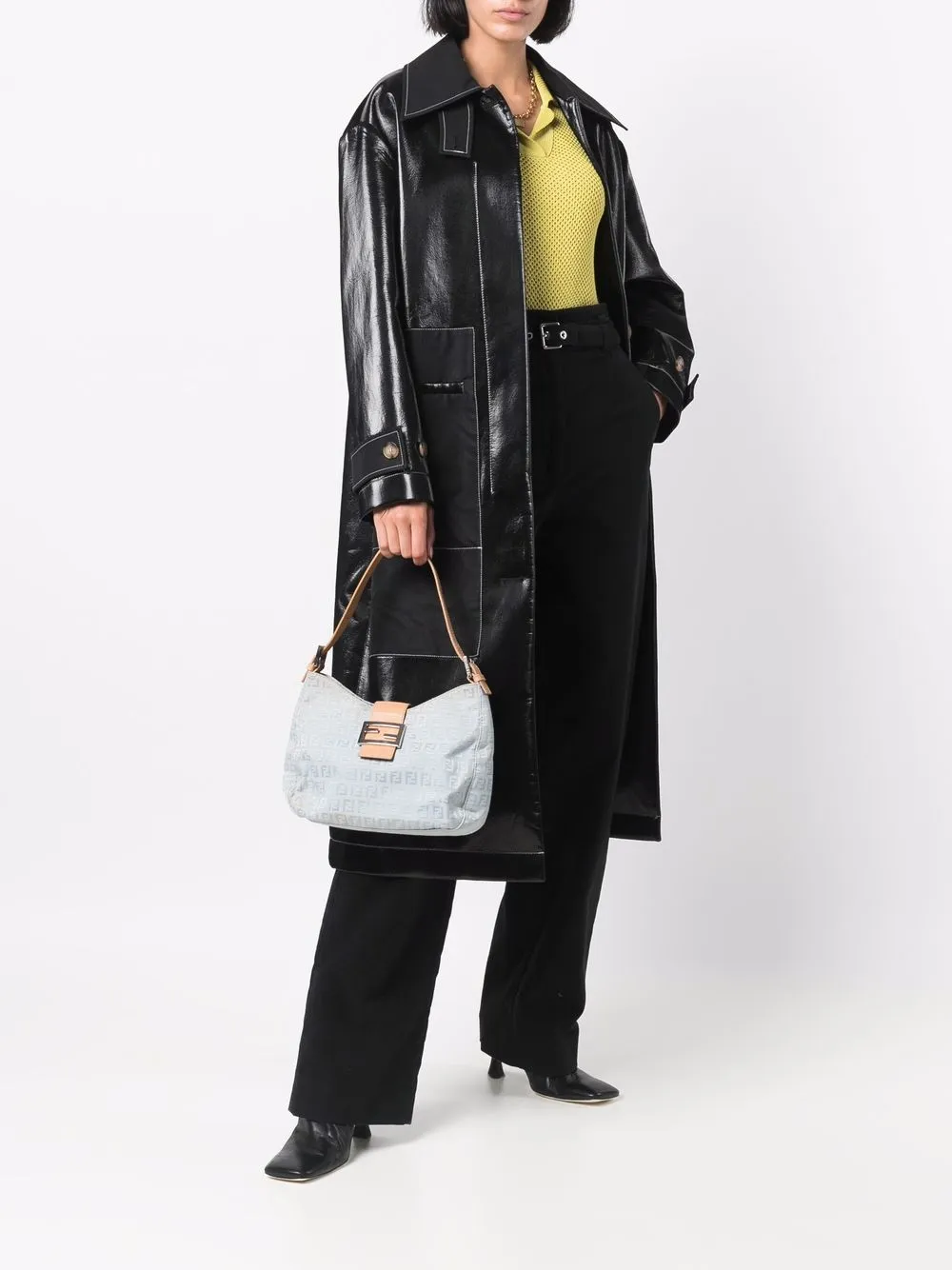 фото Fendi pre-owned сумка на плечо с узором zucchino