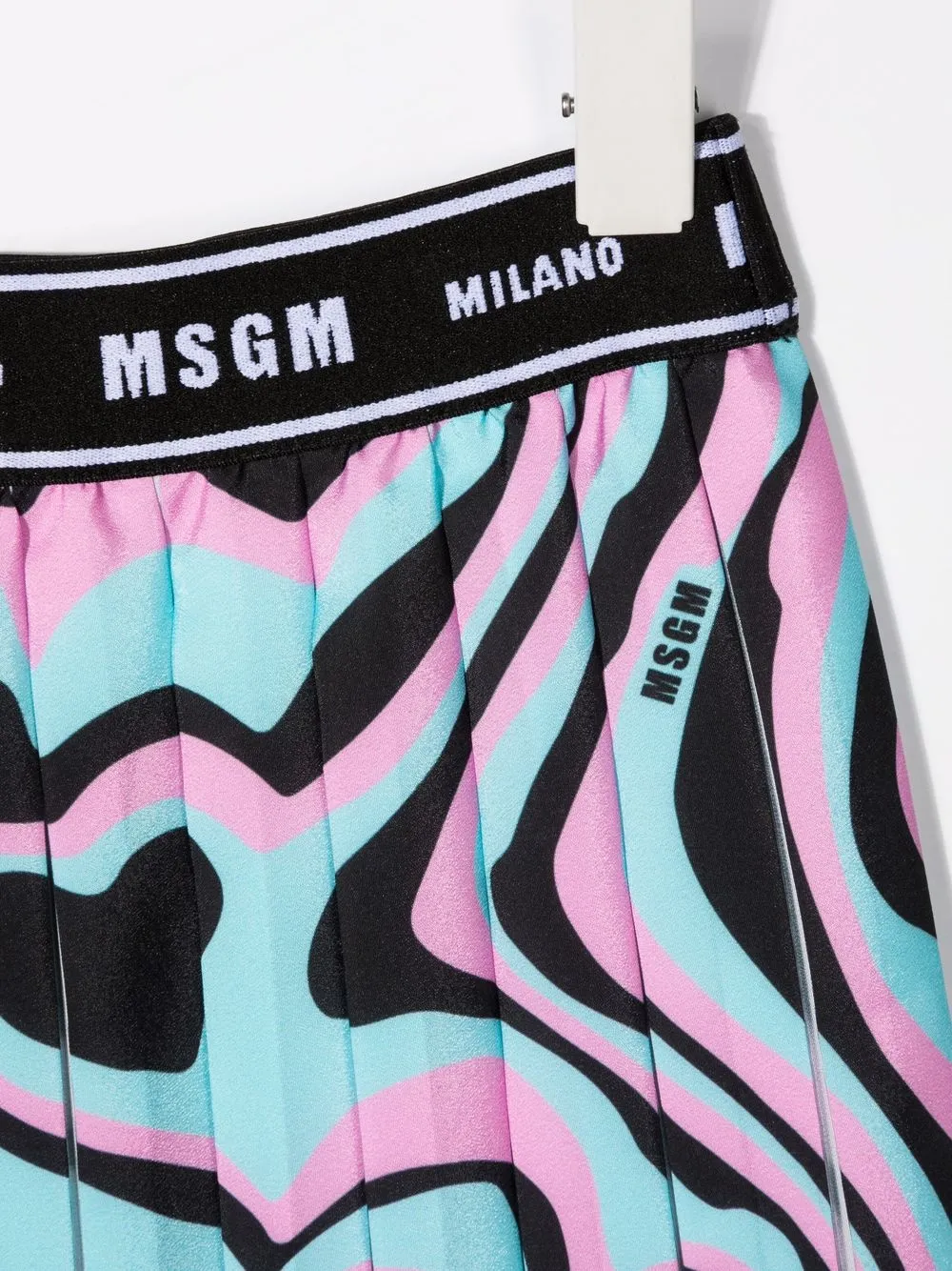фото Msgm kids плиссированная юбка с принтом