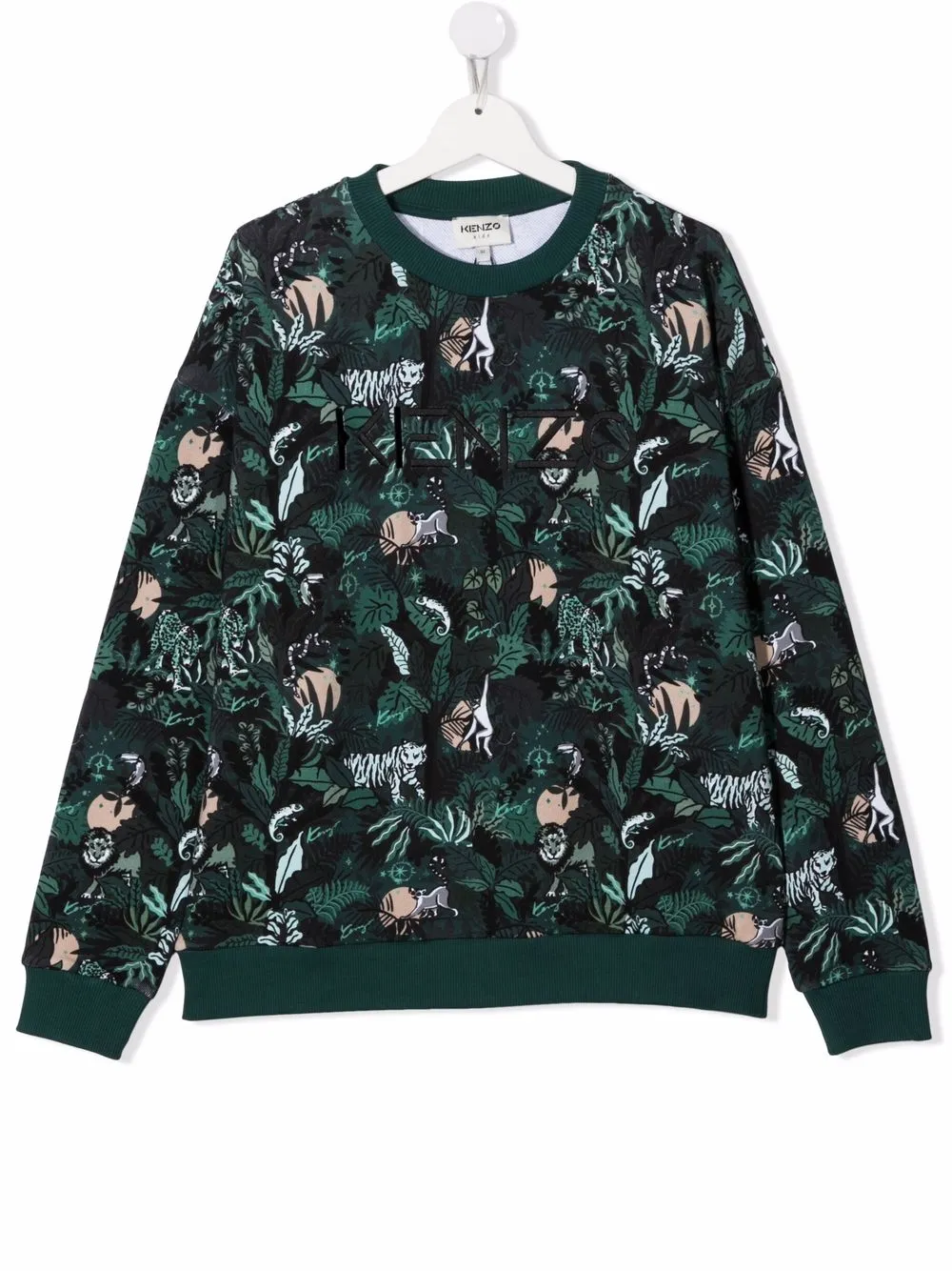 фото Kenzo kids толстовка с вышитым логотипом