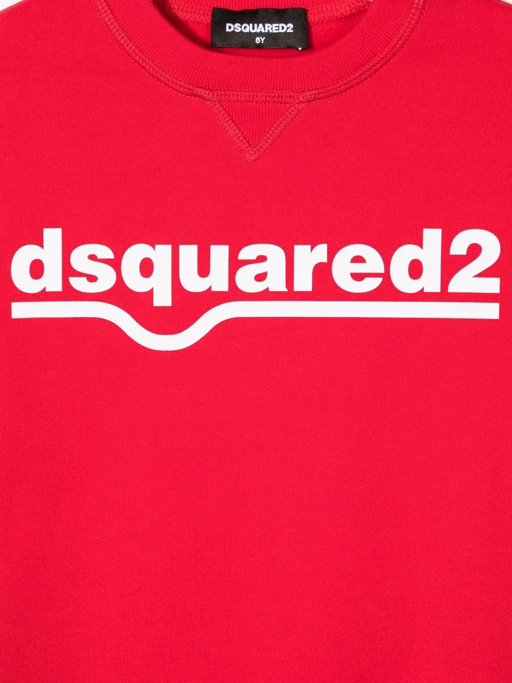 фото Dsquared2 kids толстовка с логотипом