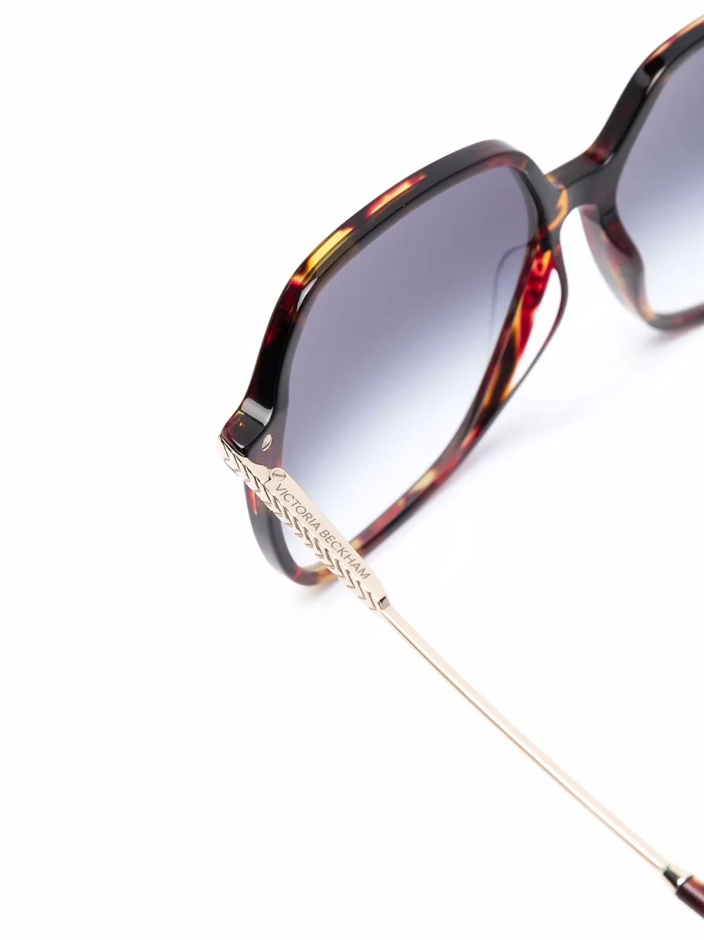 фото Victoria beckham eyewear массивные солнцезащитные очки черепаховой расцветки