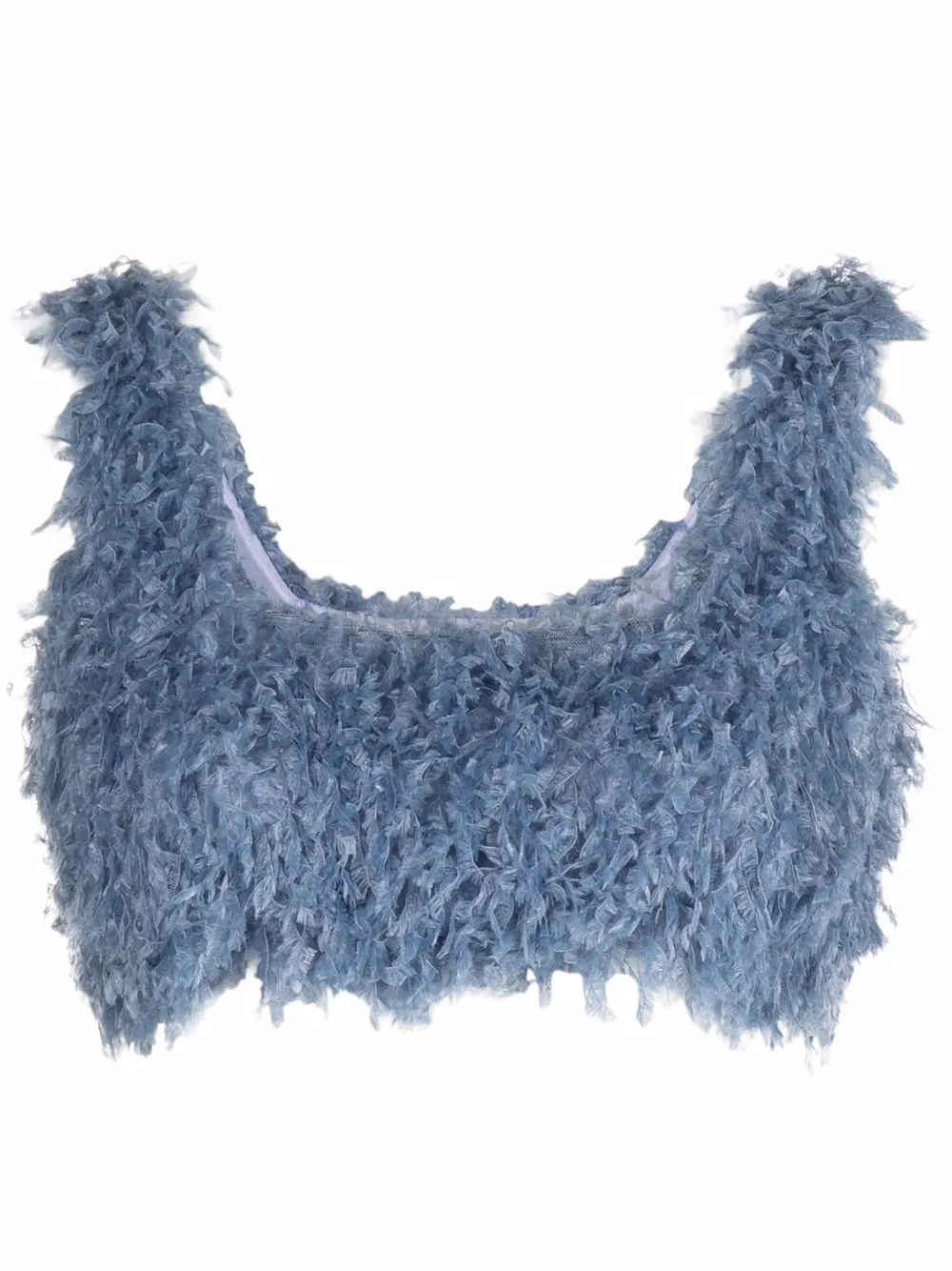 Opening Ceremony top corto Cloud texturizado - Azul