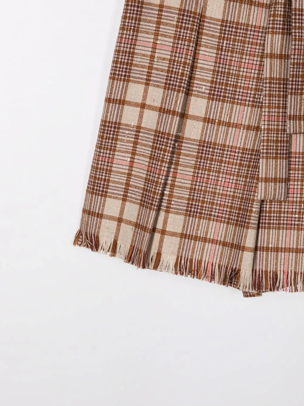 фото Brunello cucinelli kids шорты в клетку