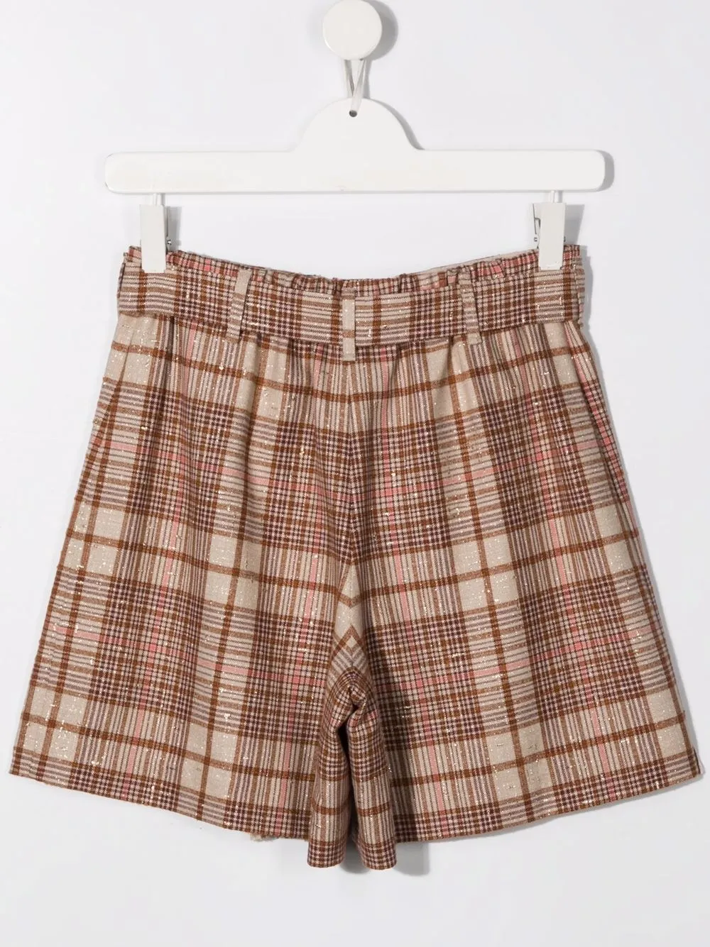 фото Brunello cucinelli kids шорты в клетку
