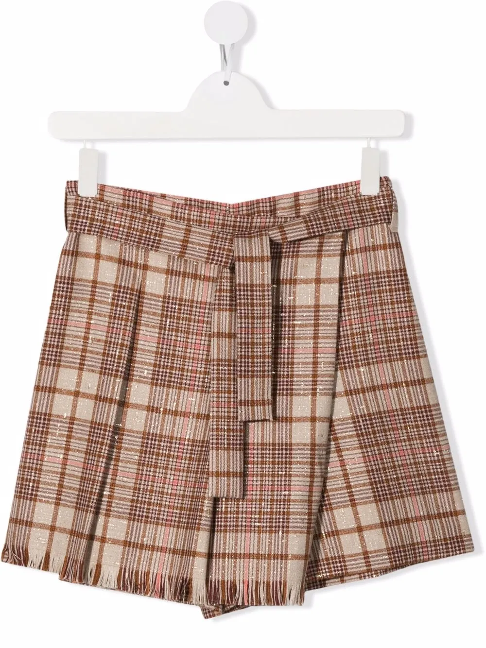 фото Brunello cucinelli kids шорты в клетку