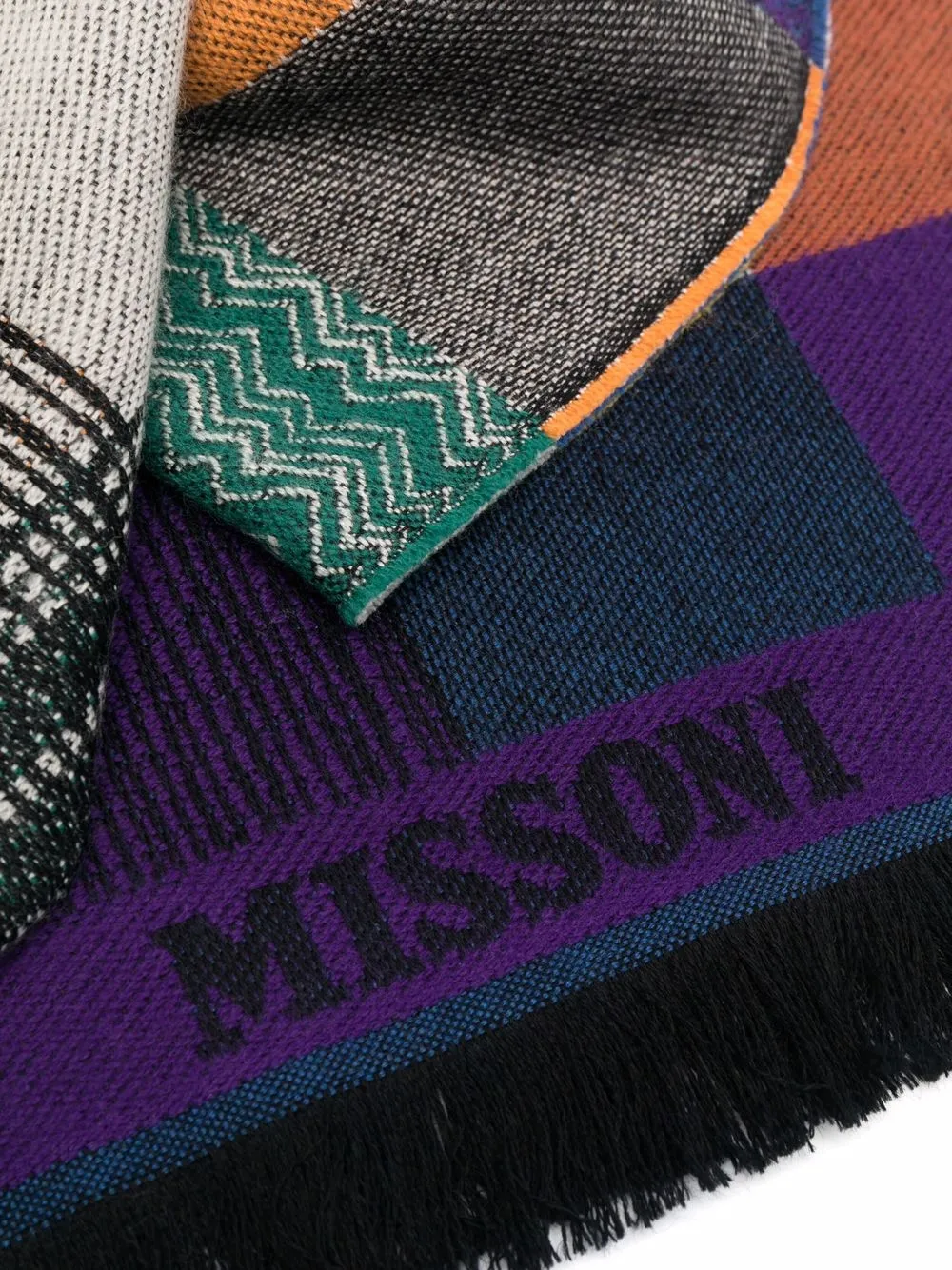 фото Missoni шарф в технике пэчворк