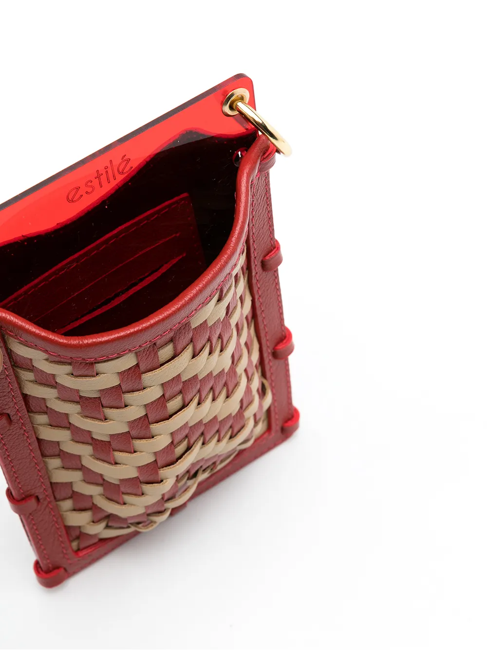 фото Estilé плетеная мини-сумка hitchhiker