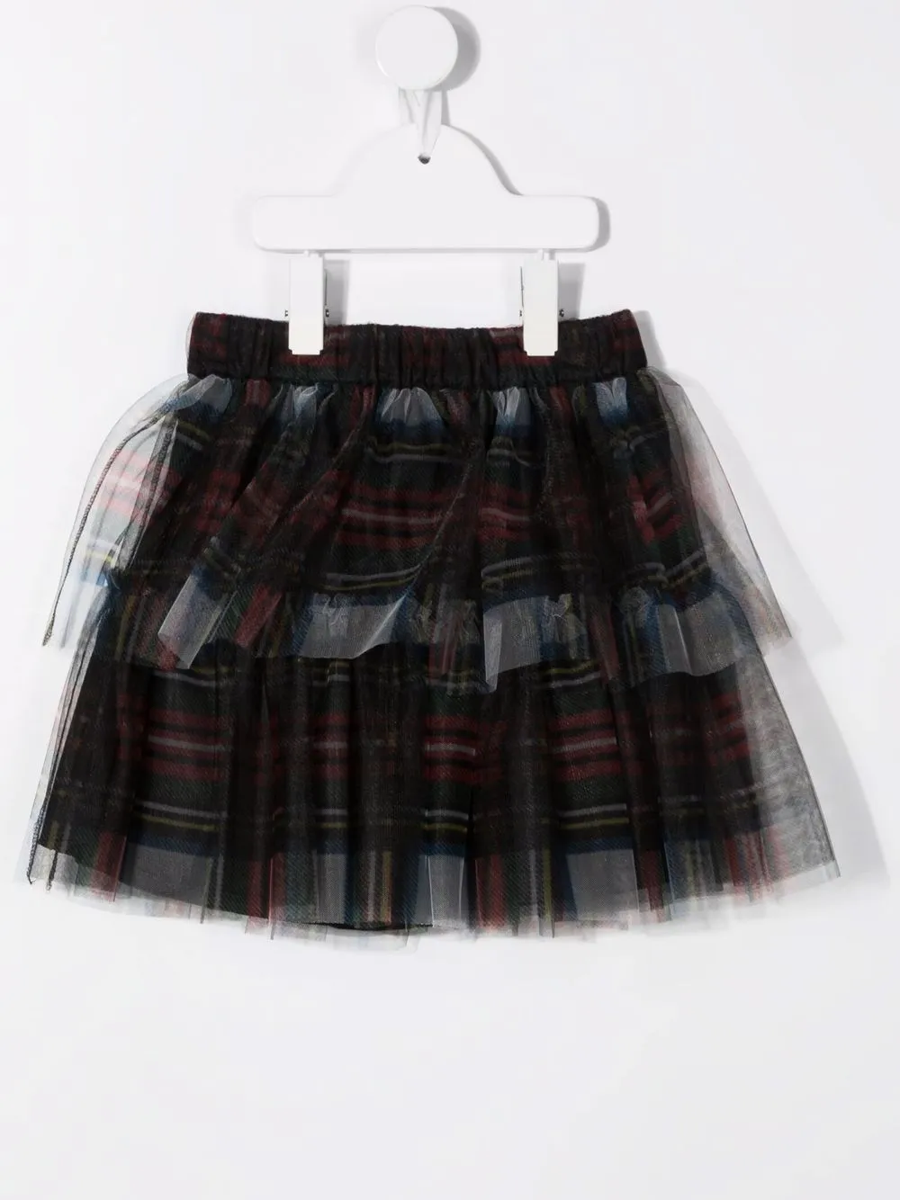 фото Philosophy di lorenzo serafini kids юбка из тюля в клетку тартан