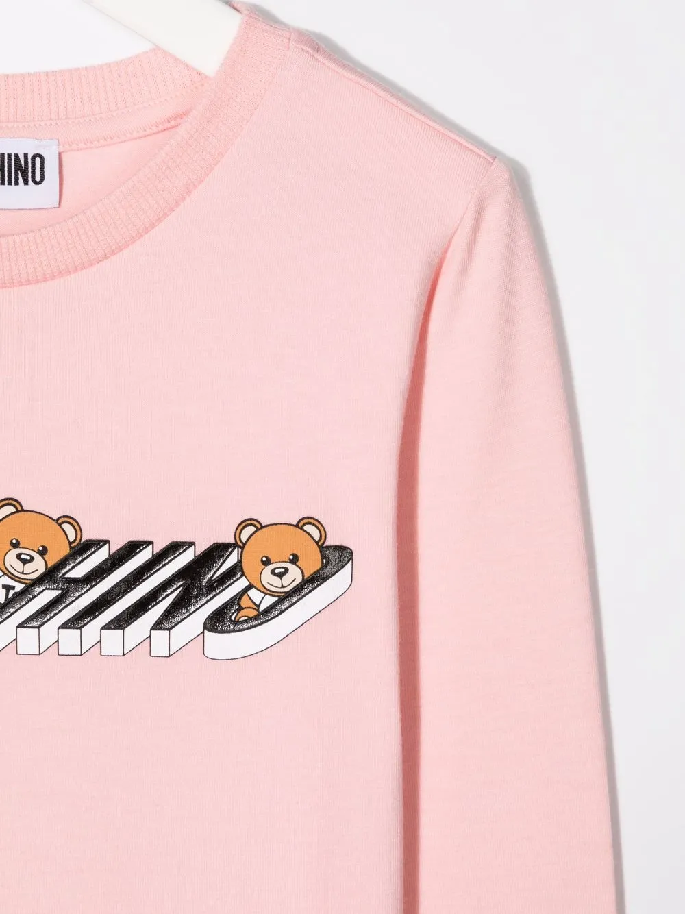 фото Moschino kids футболка с длинными рукавами и логотипом