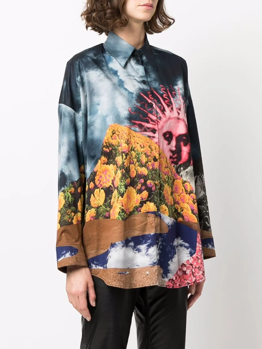 фото Acne studios рубашка с принтом
