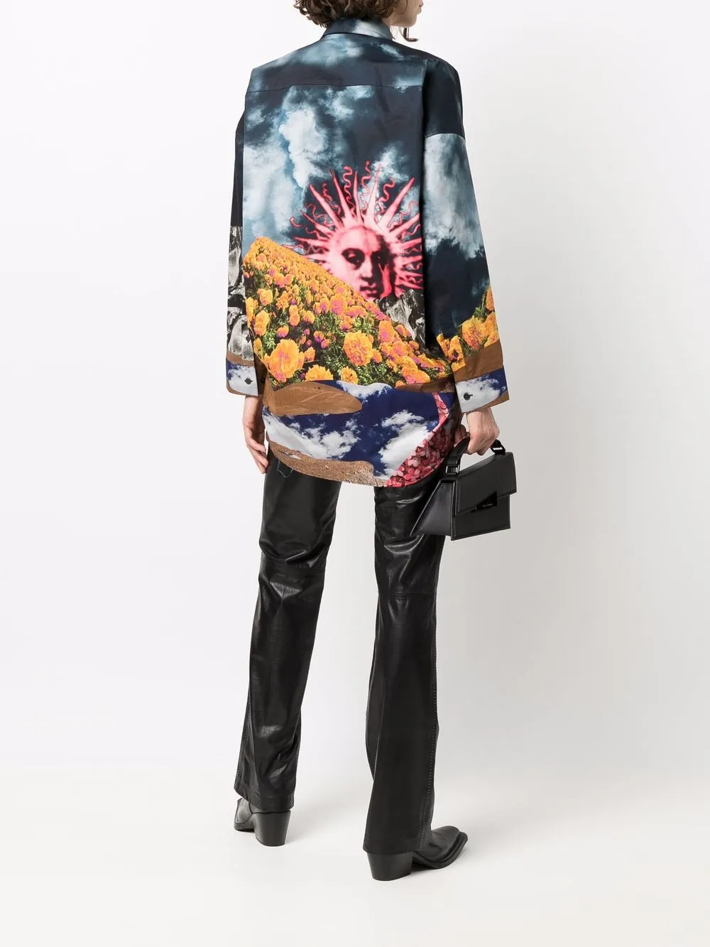 фото Acne studios рубашка с принтом