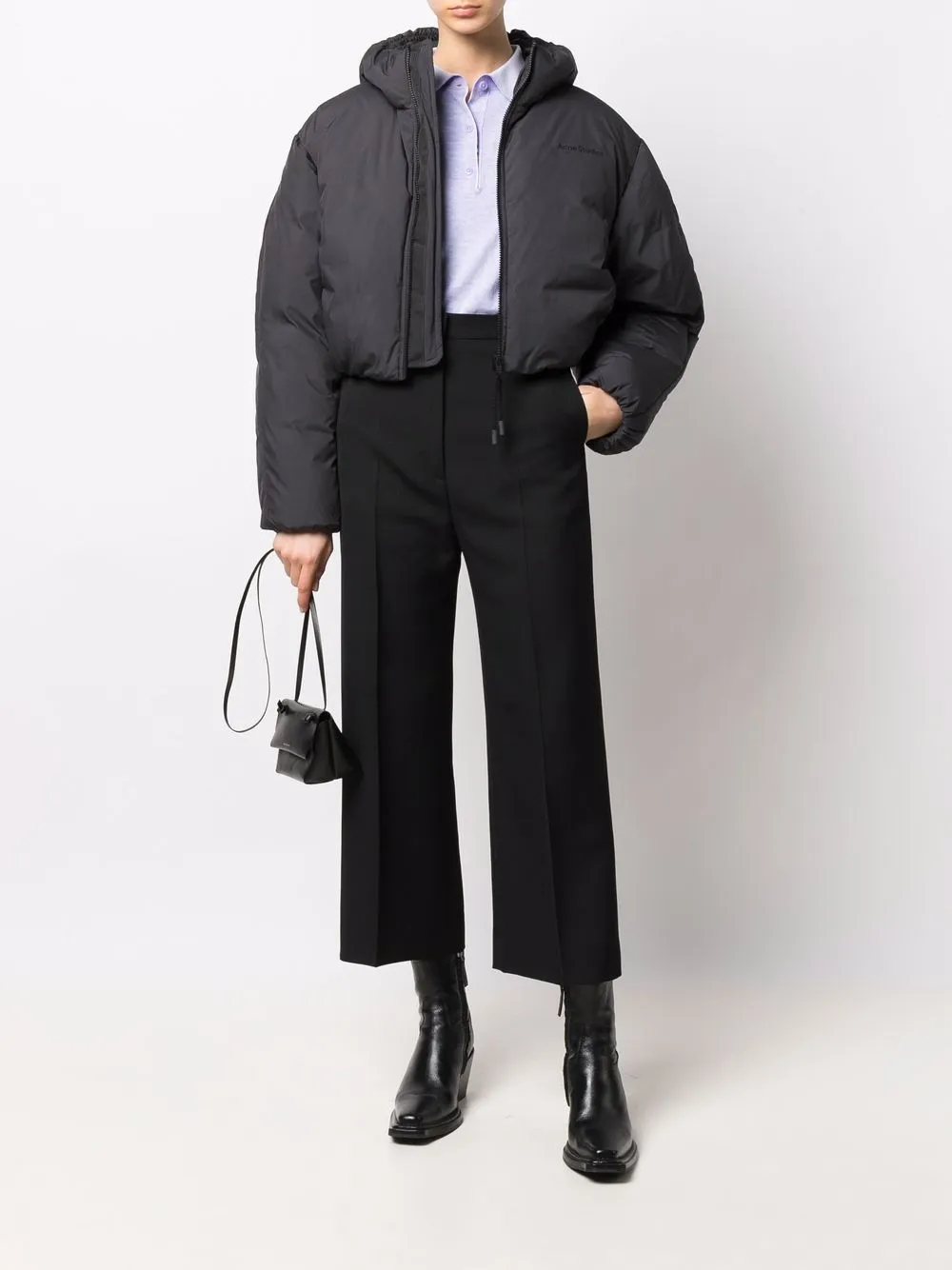 фото Acne studios пуховик с капюшоном