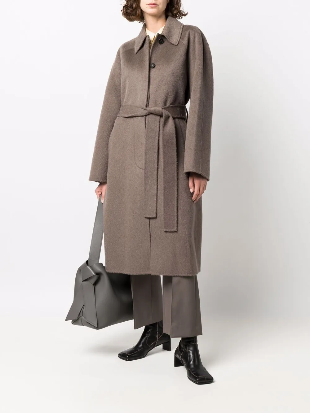 фото Acne studios пальто с поясом