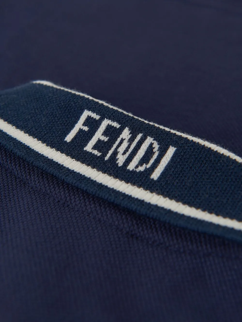 фото Fendi kids рубашка поло с логотипом