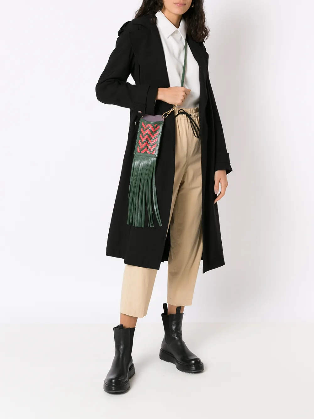 фото Estilé плетеная мини-сумка hitchhiker