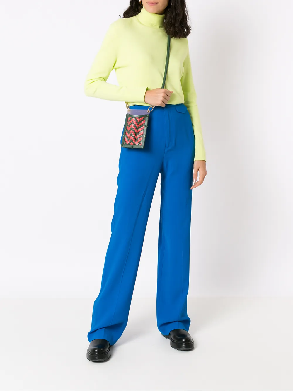 фото Estilé плетеная мини-сумка hitchhiker