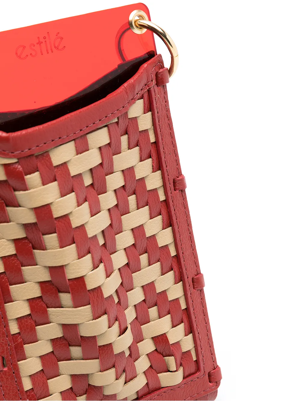 фото Estilé плетеная мини-сумка hitchhiker