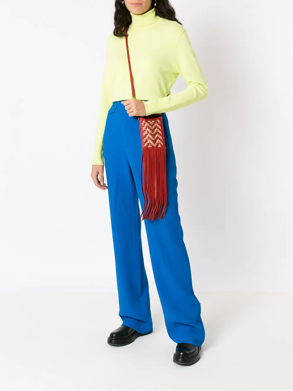 фото Estilé плетеная мини-сумка hitchhiker