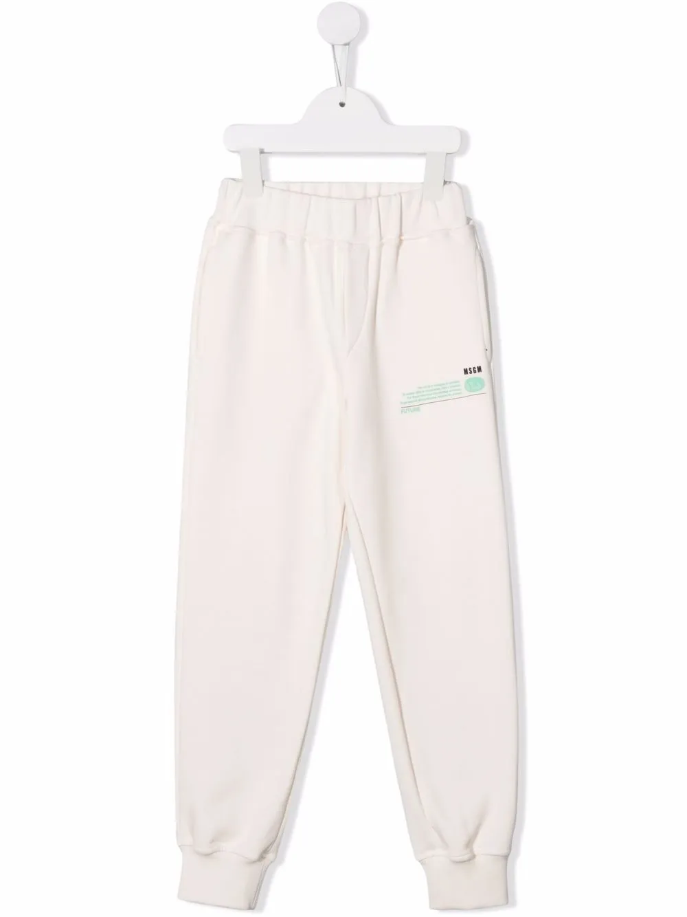 фото Msgm kids спортивные брюки с графичным принтом
